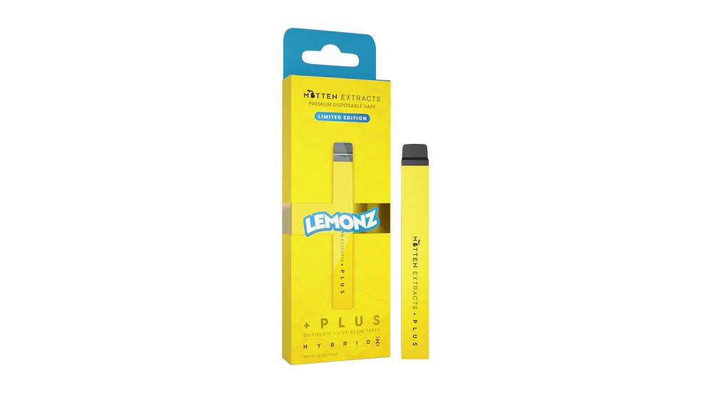 Lemonz +Plus Disposable Vape - mitten extracts