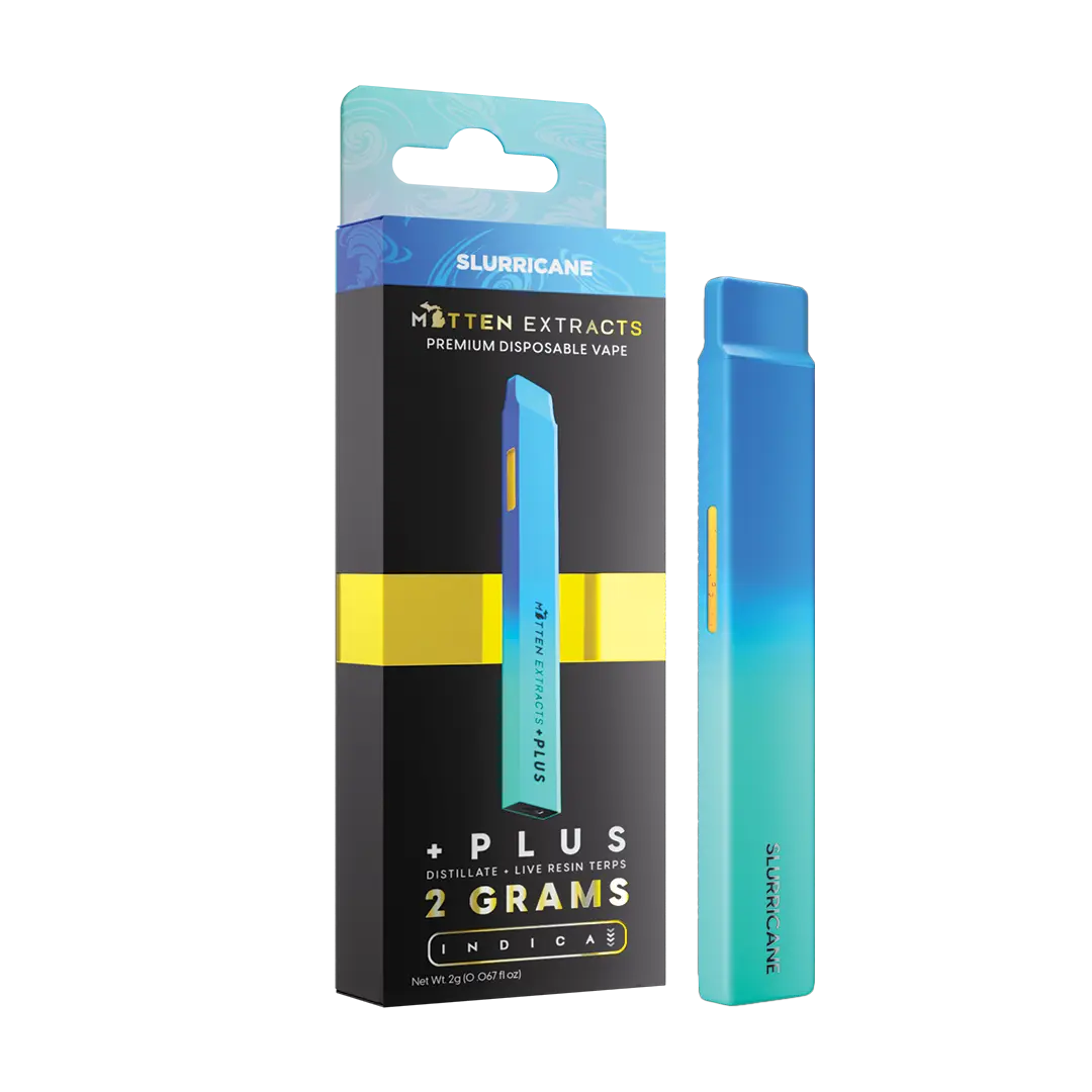 Slurricane +Plus Disposable Vape 2g - mitten extracts