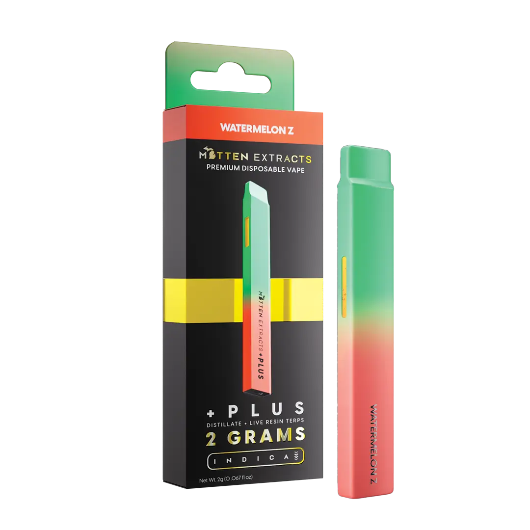 Watermelon Z +Plus Disposable Vape 2g - mitten extracts